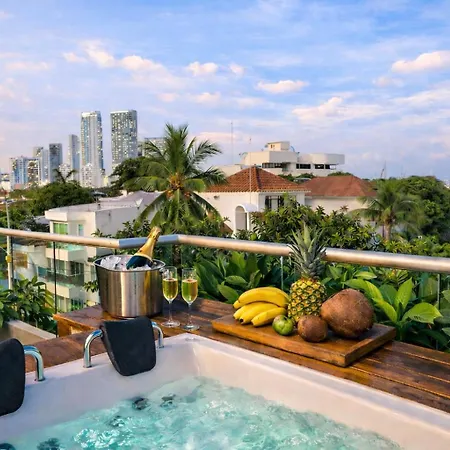 Casa Bambu 4floors Jacusi & View - Nearby Old Сasa de vacaciones Cartagena